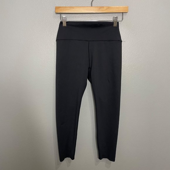 BUFF BUNNY black crop high rise legging with perforations size S - Picture 1 of 5
